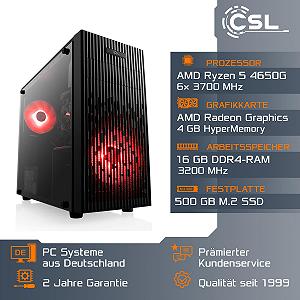 Комп'ютер Basic Gaming PC AMD Ryzen 5 PRO 4650G 6 x 3.7GHz AMD Radeon 500GB M.2 NVMe 16GB DDR4 RAM 27 дюймів TFT Миша & Клавіатура WiFi synthetic.ua - Фото 1