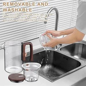 Чайник-заварник скляний Magic Glass Enchanti 720 мл прозорий synthetic.ua - Фото 1