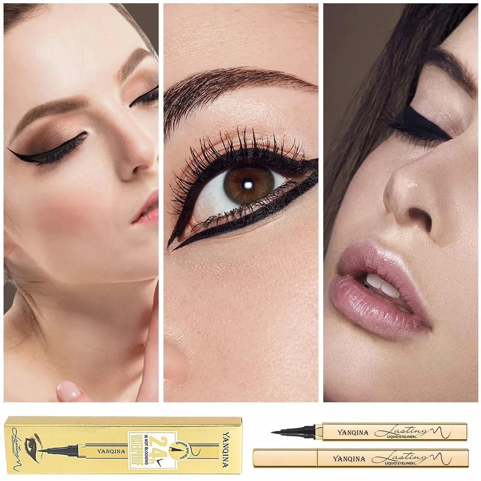 Підводка для очей Водостійка, швидковисихаюча, незмивна, матовий шовк, дуже чорний, фото №3 Підводка для очей Водостійка, швидковисихаюча, незмивна, матовий шовк, дуже чорний, фото №3