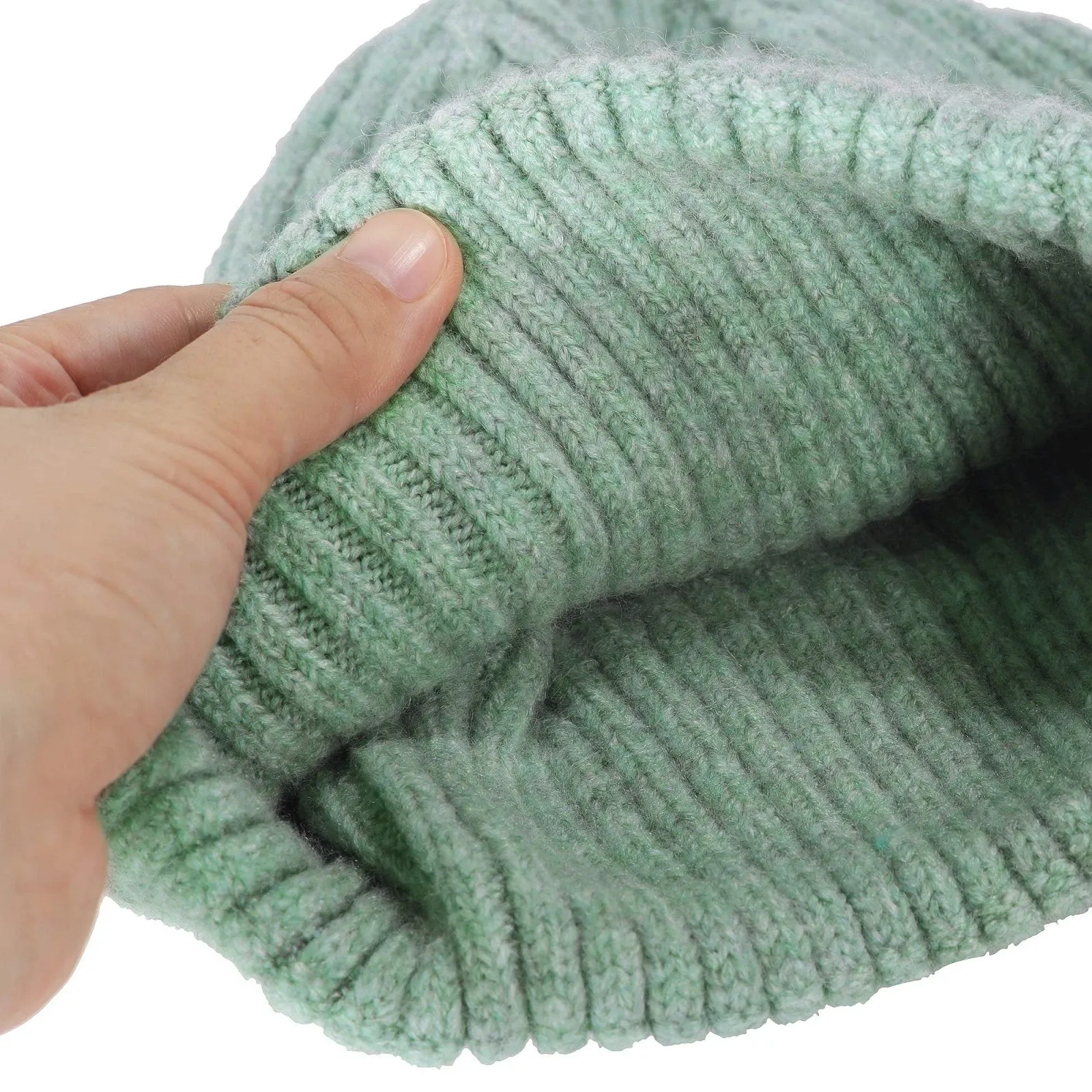 Шапка ZLYC зимняя женская удлиненная, эластичная, вязаная, фото №6