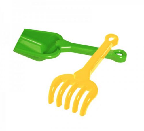 Набор Лопатка и грабли зеленый [tsi101868-TSI], фото №1
