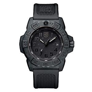 Годинник Luminox NavySEAL 3500 Series XS.3501.BO, карбоновий корпус, чорний циферблат, чорний ПУ ремінець - Фото 1