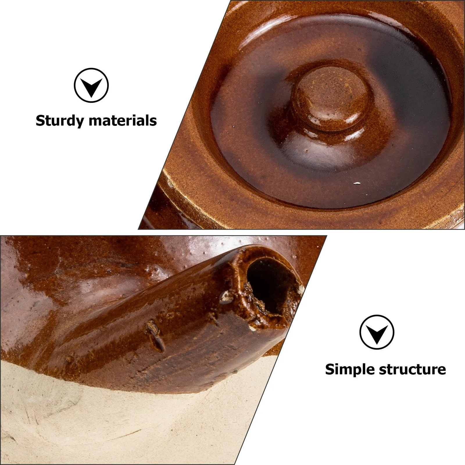 Горшок для медицины традиционный глиняный термостойкий антипригарный, фото №8