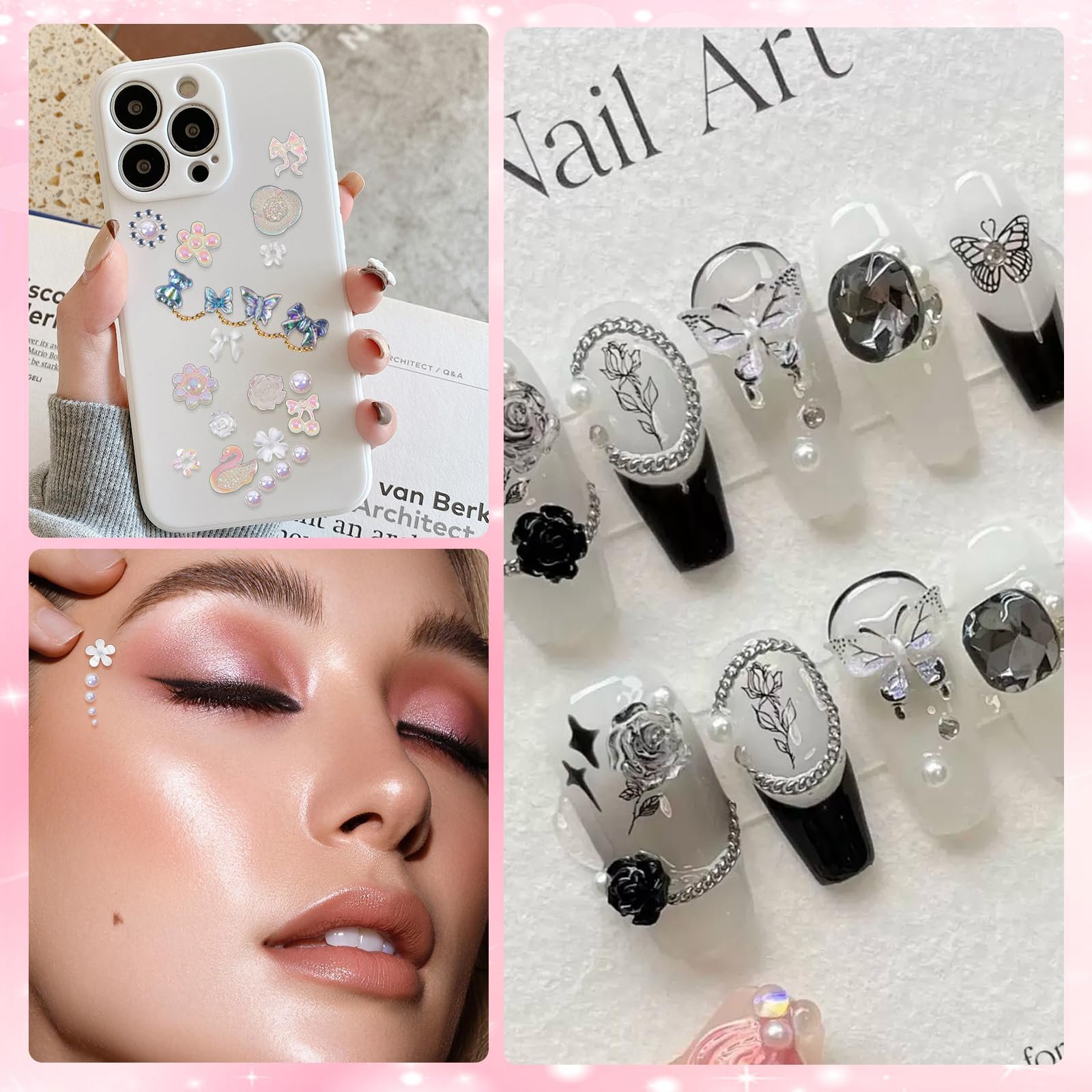 Стразы и жемчуг VEGCOO, 3 коробки, фото №5