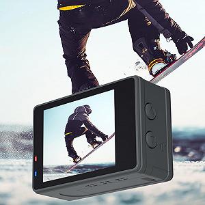 Екшн-камера LYEAA 5K 4K 60FPS Action Антишокова WiFi Два екрани 170° Ширококутний 30 м Водонепроникний Пульт дистанційного керування synthetic.ua - Фото 1
