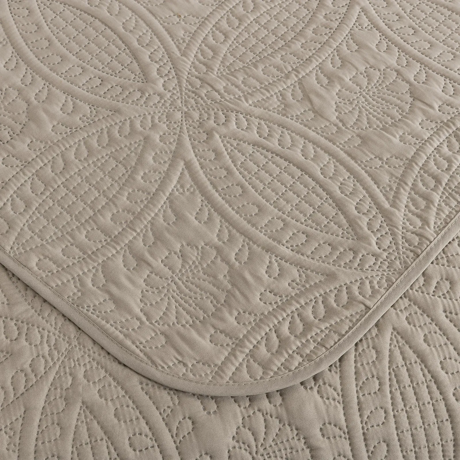 Покривало Chezmoi Collection Austin 3-предметний комплект (King, слонова кістка), фото №7