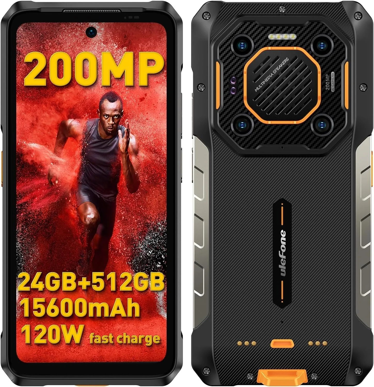Смартфон Ulefone Armor 26 Ultra 5G 24GB+512GB 200MP+64MP 6.78" FHD+ 120Hz 15600mAh 120W, фото №1