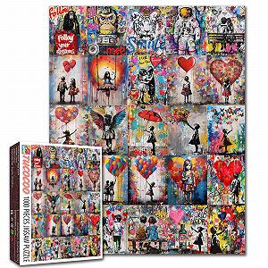 Пазл Tucocoo Graffiti Street Art Banksy Girl Collage 1000 элементов - Фото 1