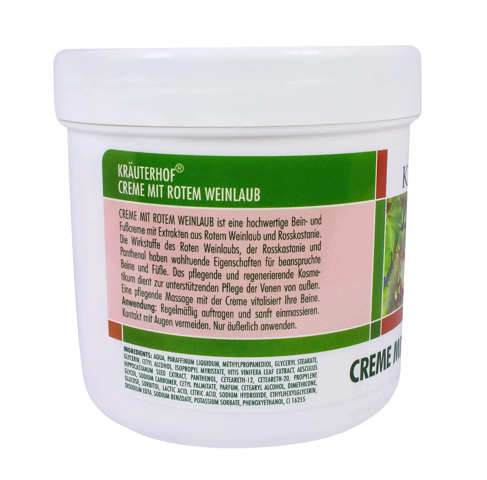 Крем для ног Betz Kräuterhof Red Vines Leaf 250 мл, фото №3