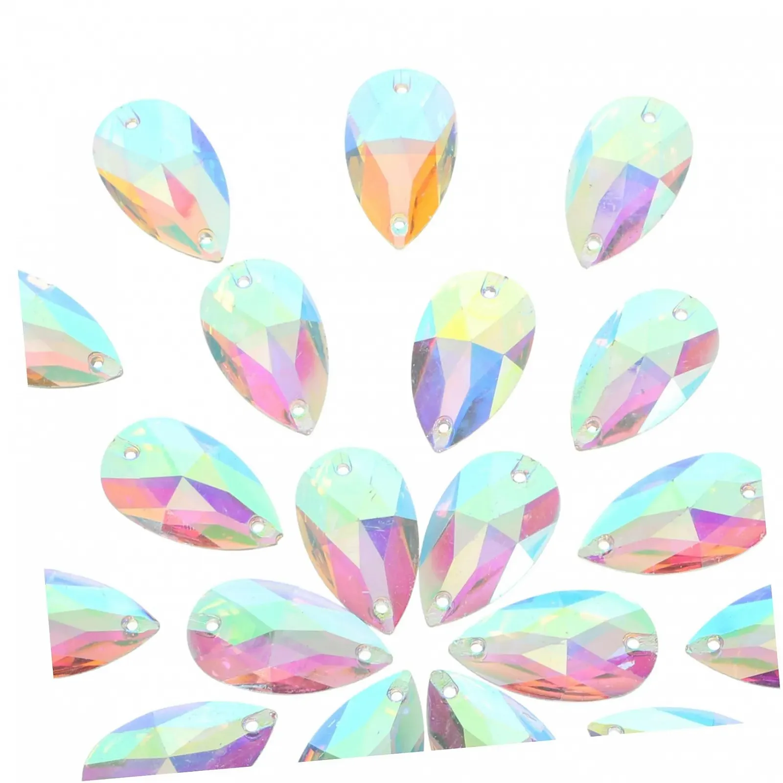 Краплі POPETPOP Стрази 100шт Кристал, фото №1