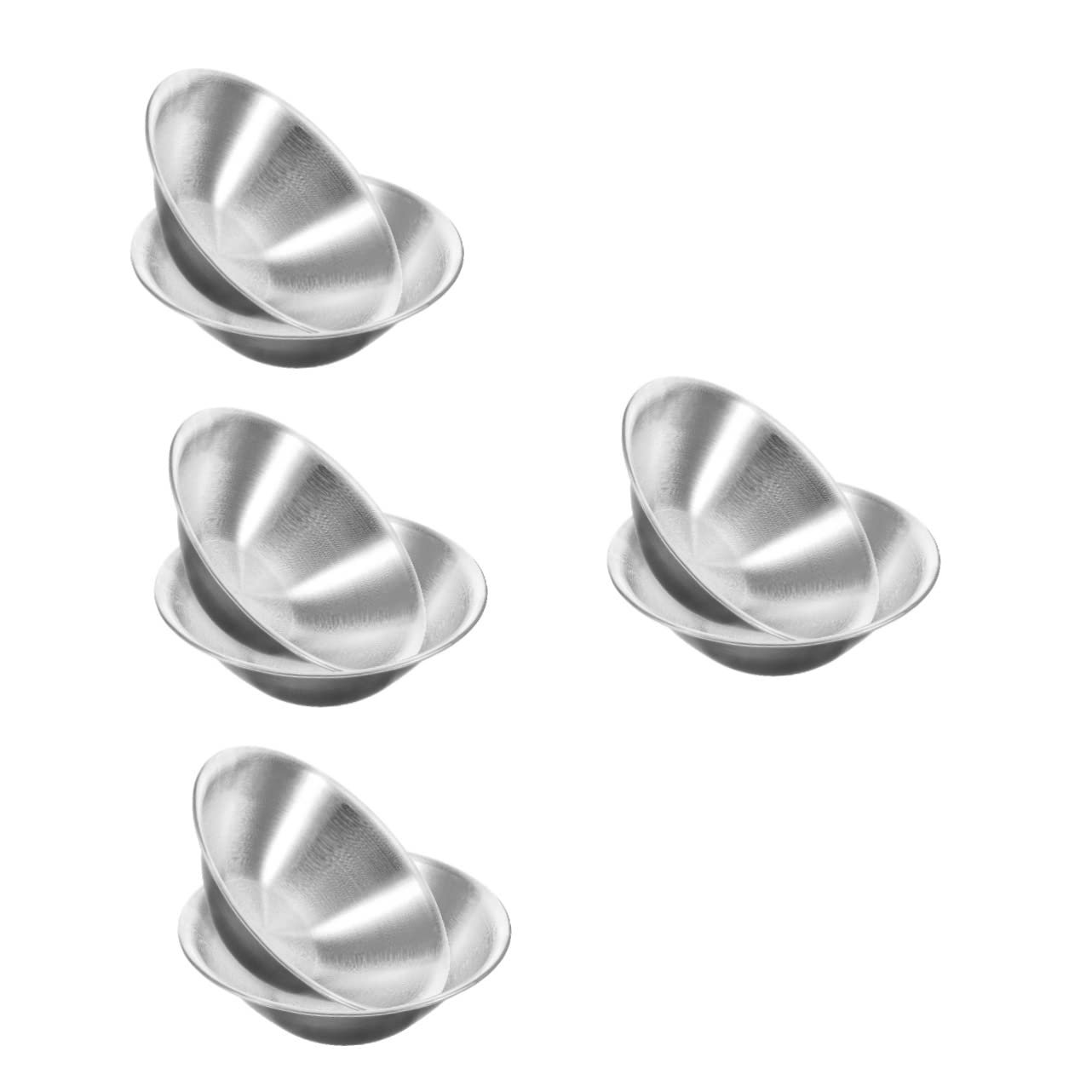 Миска Kisangel 8 шт., салатник, миска для супа, десертная миска, конфетница, миска для корма из нержавеющей стали, миска для лапши для кухни, кемпинга, посуда из нержавеющей стали, фото №1