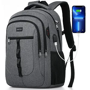 Купити Рюкзак для ноутбука YAMTION USB темно-сірий - Фото 1 Рюкзак для ноутбука YAMTION USB темно-сірий - Фото 1