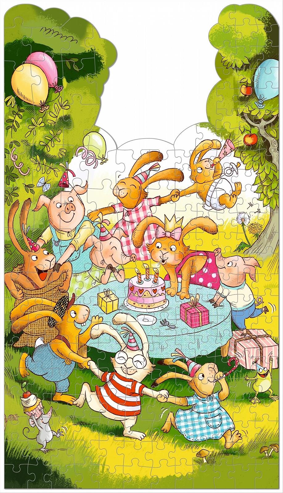 Пазл Seven Little Rabbits Our Family Puzzle 199 деталей 34 x 60 см від 3 років, фото №7