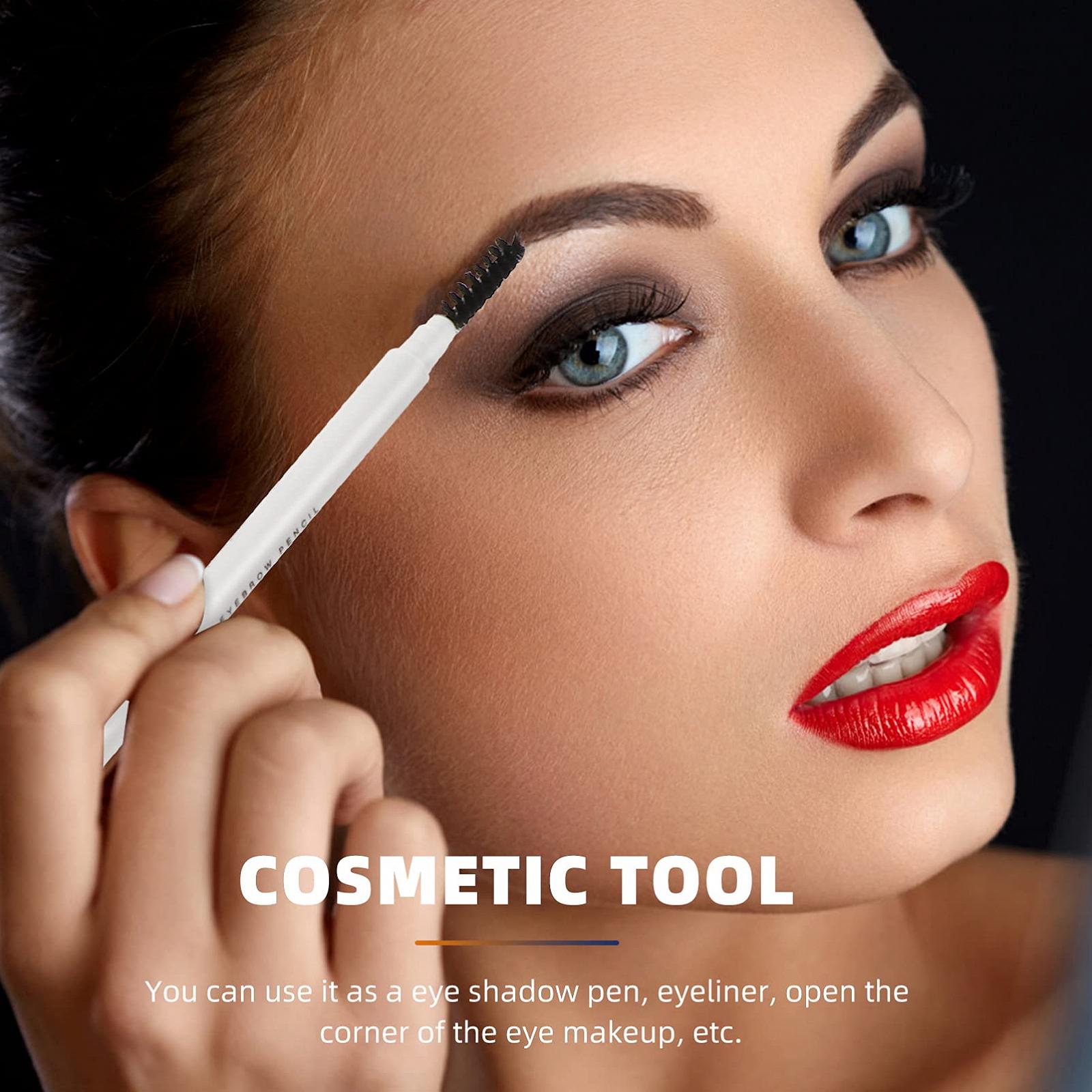 Двосторонній Водонепроникний Олівець для брів SOLUSTRE Макіяж Коробка Сірий Олівець для брів Сірий Інструмент Олівці для очей інструменти для макіяжу Дикий Обертовий Черевце (Чаша), фото №5