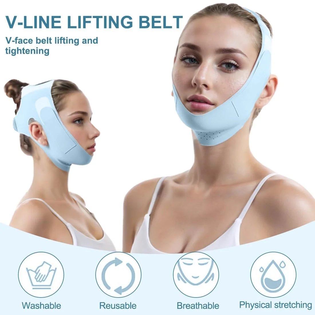 Маска V CATOR для обличчя Багаторазова V-подібна маска від другого підборіддя, фото №2