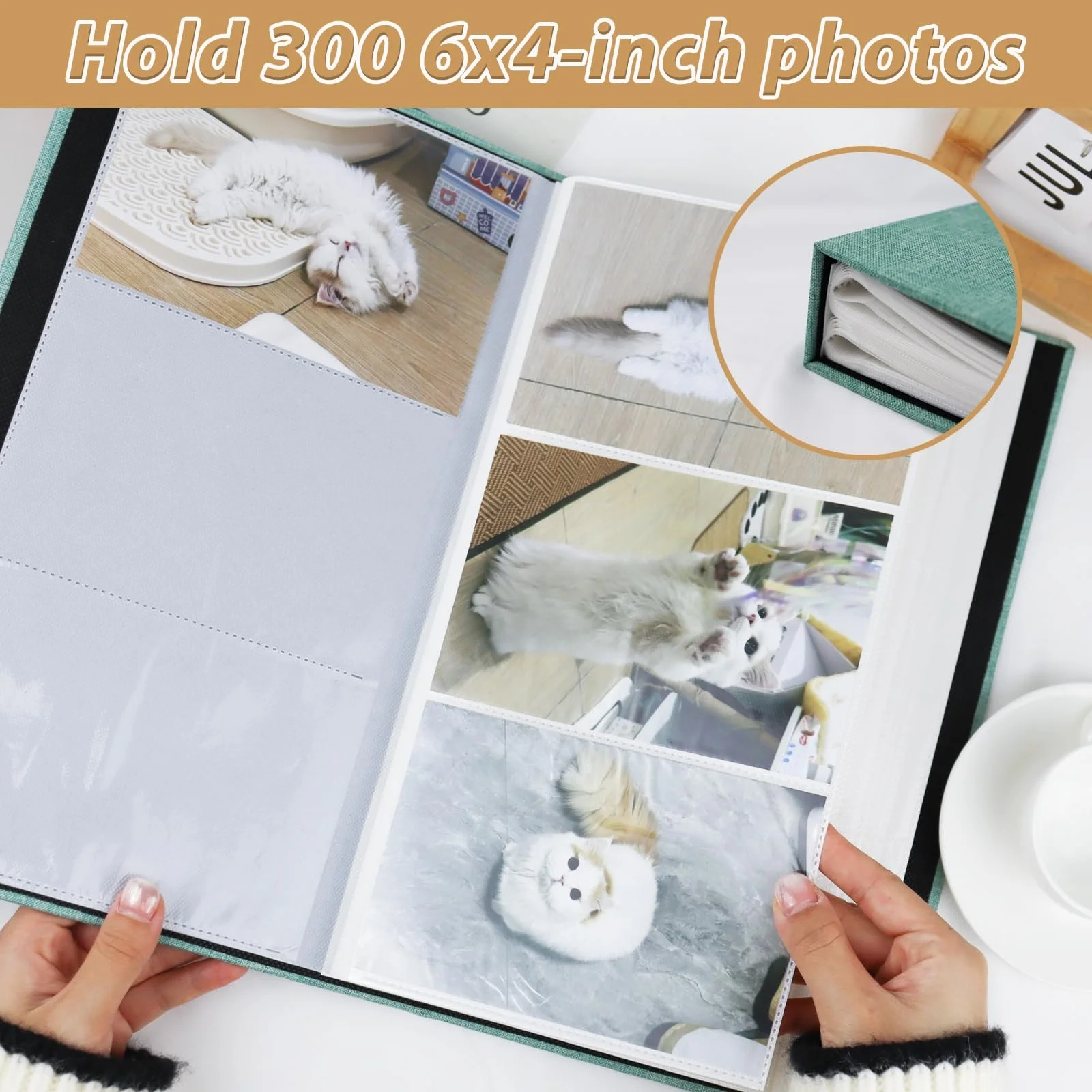 Фотоальбом Andiker 6x4см с окошком для фотографий 5.5x3.5 дюйма на 300 фотографий 33x18x5см Льняной фотоальбом для свадеб, семейных встреч, фестивалей, фото №5 Фотоальбом Andiker 6x4см с окошком для фотографий 5.5x3.5 дюйма на 300 фотографий 33x18x5см Льняной фотоальбом для свадеб, семейных встреч, фестивалей, фото №5