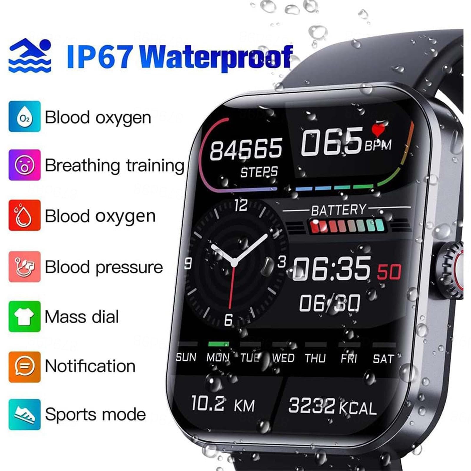 Смарт-годинник Wizvox Sherum Trackpro 2.0 Чорний + Рожевий, фото №6