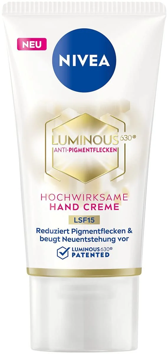 Денний крем-флюїд NIVEA Cellular Luminous 630 проти пігментації SPF 50 40 мл та крем для рук 50 мл, фото №3 Денний крем-флюїд NIVEA Cellular Luminous 630 проти пігментації SPF 50 40 мл та крем для рук 50 мл, фото №3
