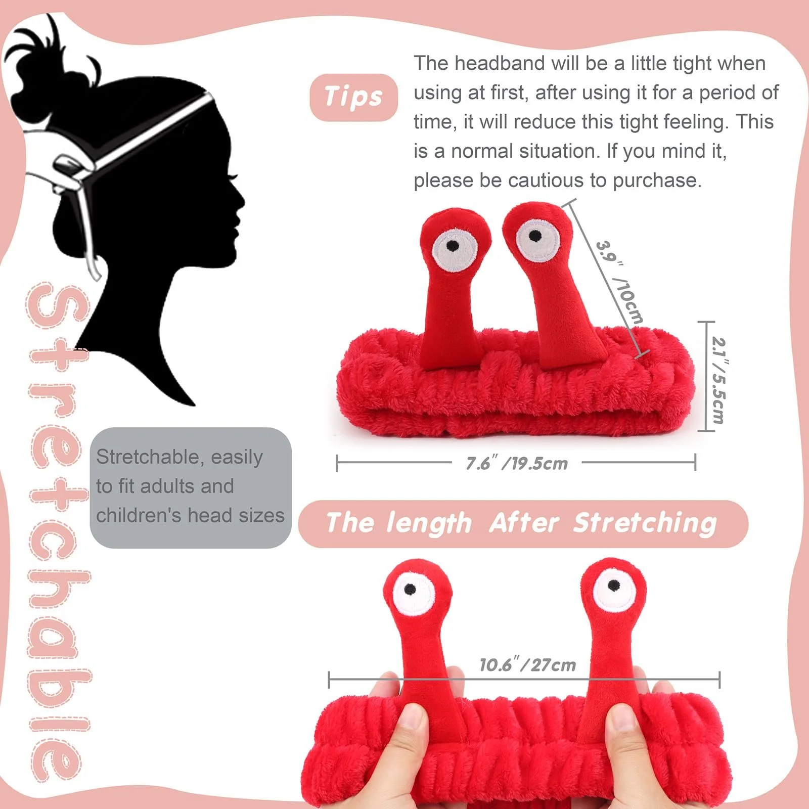 Пов'язка для голови DRESHOW Spa для обличчя, фото №5 Пов'язка для голови DRESHOW Spa для обличчя, фото №5