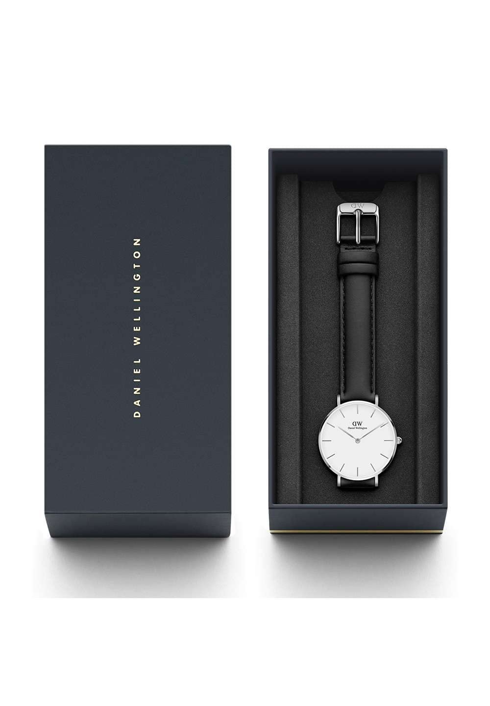 Жіночий Годинник Daniel Wellington Petite Sheffield 32мм Чорний/Срібний Шкіра, фото №6