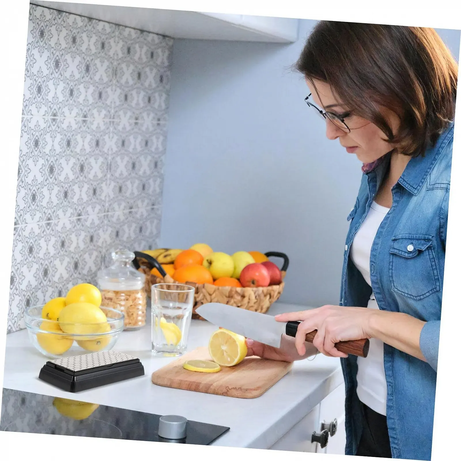 Точилка для ножів алмазна двостороння з протиковзкою основою, фото №3 Точилка для ножів алмазна двостороння з протиковзкою основою, фото №3