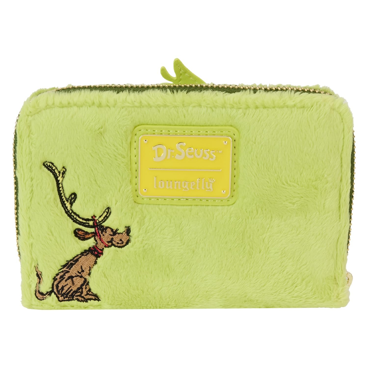 Кошелек Loungefly Dr. Seuss Plush Grinch Glow Cosplay на молнии, разноцветный, стандартный размер, фото №3