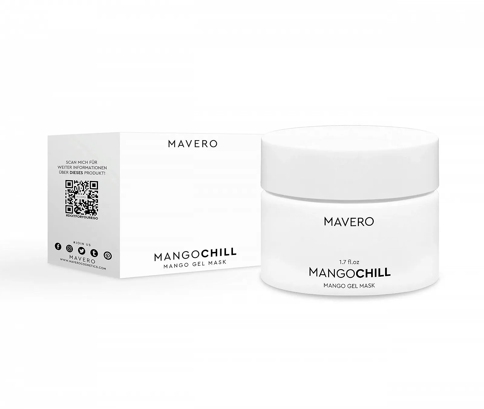 Маска для обличчя з вітаміном C MAVERO MANGOCHILL з екстрактами манго для проблемної шкіри, фото №2