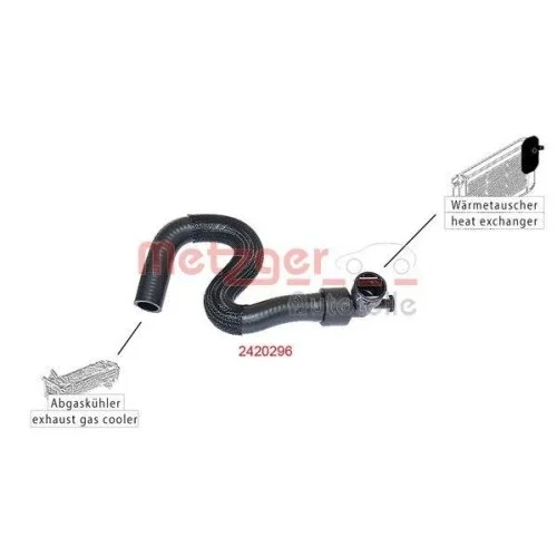 Шланг радіатора METZGER 2420296 для CITROËN PEUGEOT, фото №2