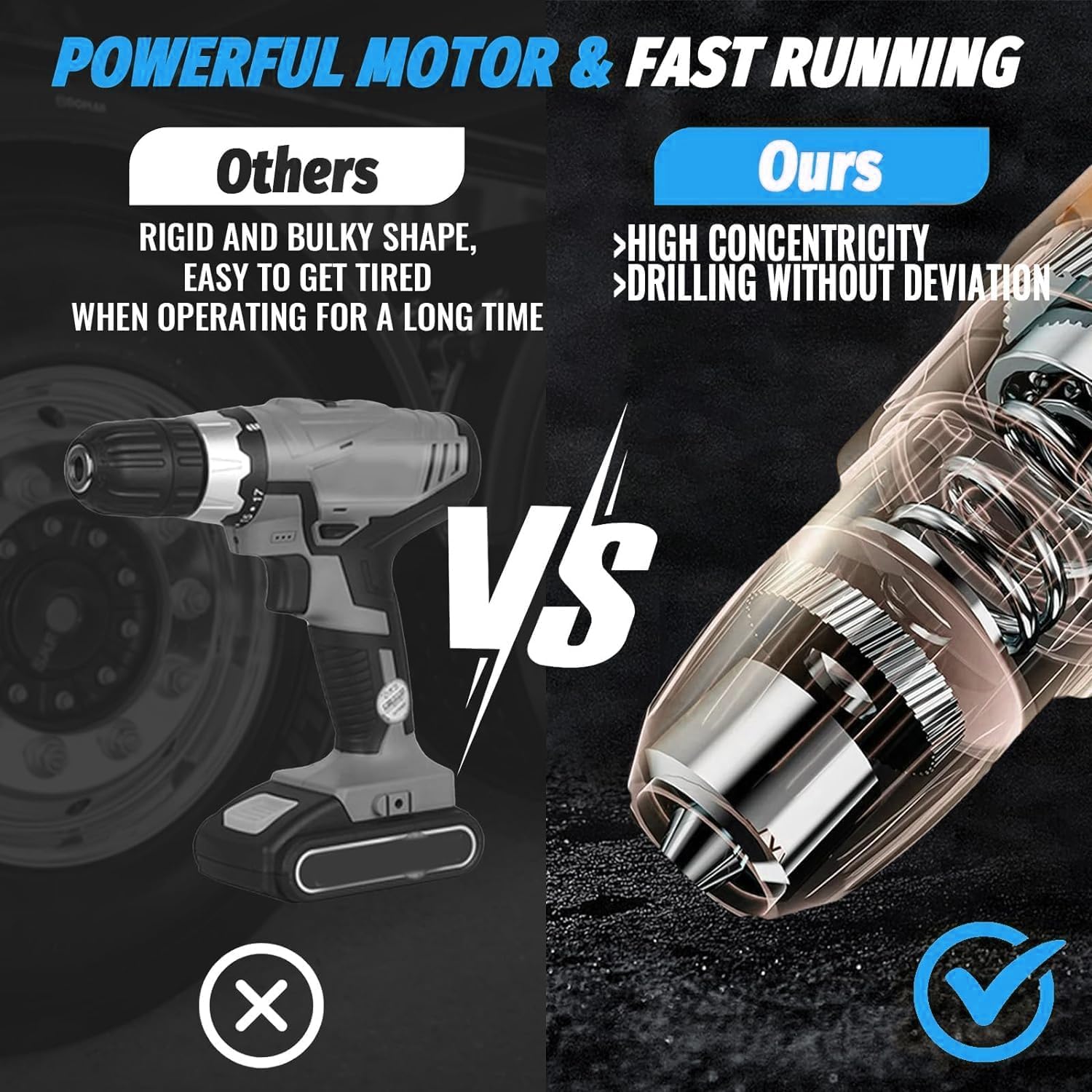 Набор аккумуляторных отверток 12 V 25+1 Torque Levels 45 Nm 2-Speed 17 Pieces Accessory Set, фото №2
