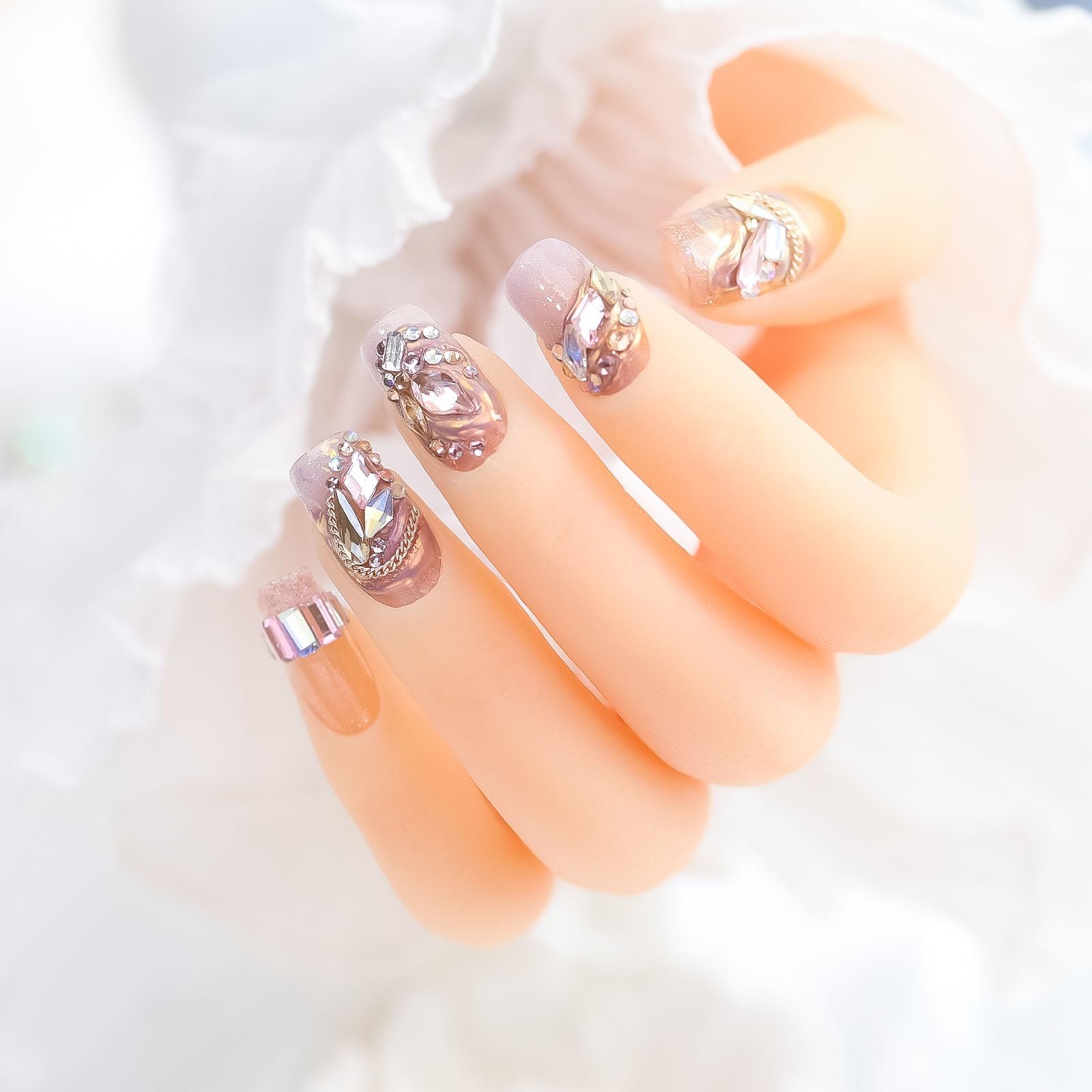 Стрази Klare, в асортименті, плоска задня частина, для художніх виробів, фото №6