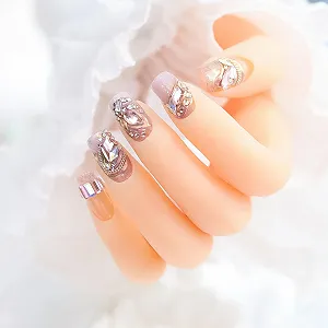 Стрази Прозорі Скло 3D прикраси Плоска задня частина synthetic.ua - Фото 1