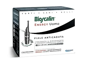 Ампули Bioscalin Energy для Чоловіків для Зміцнення Волосся та Запобігання Випадінню 1 Ампула Кожні 3 Дні 1 Місяць - Фото 1