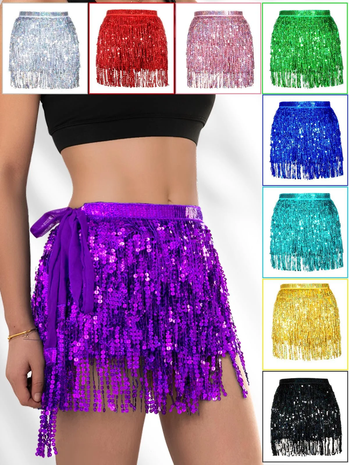 Спідниця Soudittur з китицями та блискітками Жіноча, фото №7