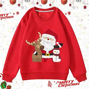 Джемпер Generisch Праздничный детский с принтом Мягкая смесь Повседневный круглый вырез для мальчиков Удобная зимняя одежда для игр Праздничный наряд synthetic.ua - Фото 1