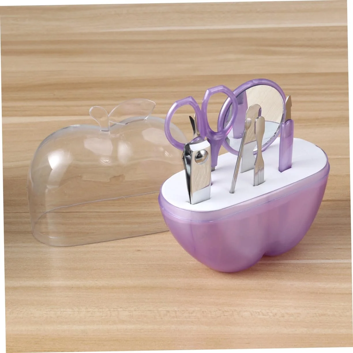 Набор маникюрных ножниц Healvian, 3 шт, Фиолетовый, фото №2