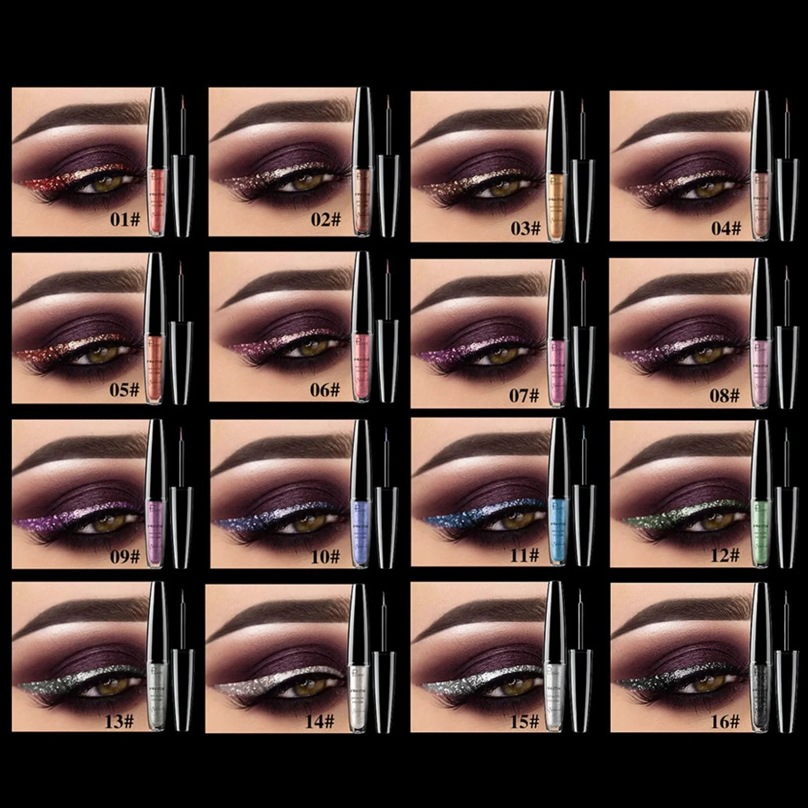 Рідка Підводка для очей Водостійка Блискуча Швидковисихаюча 4,5 мл, фото №5