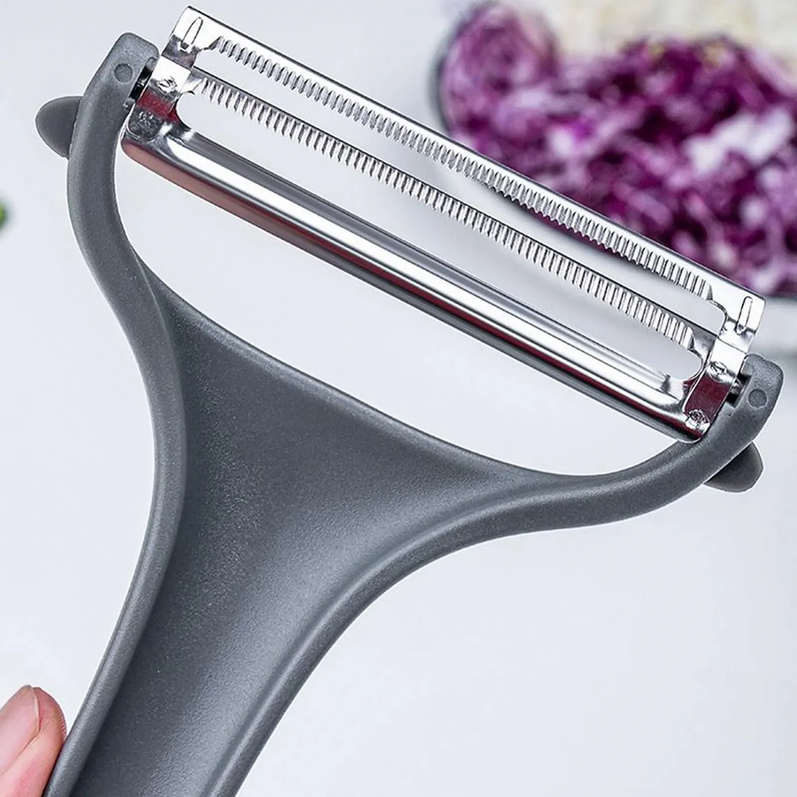 Овочерізка для капусти, шатківниця для овочів для приготування їжі з огірків, цибулі, редиски та моркви, фото №6