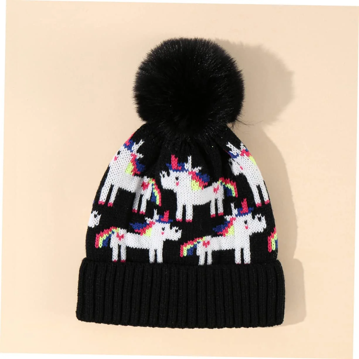 В'язана зимова шапка CALLARON Kätzchen з плюшевим помпоном, фото №5 В'язана зимова шапка CALLARON Kätzchen з плюшевим помпоном, фото №5