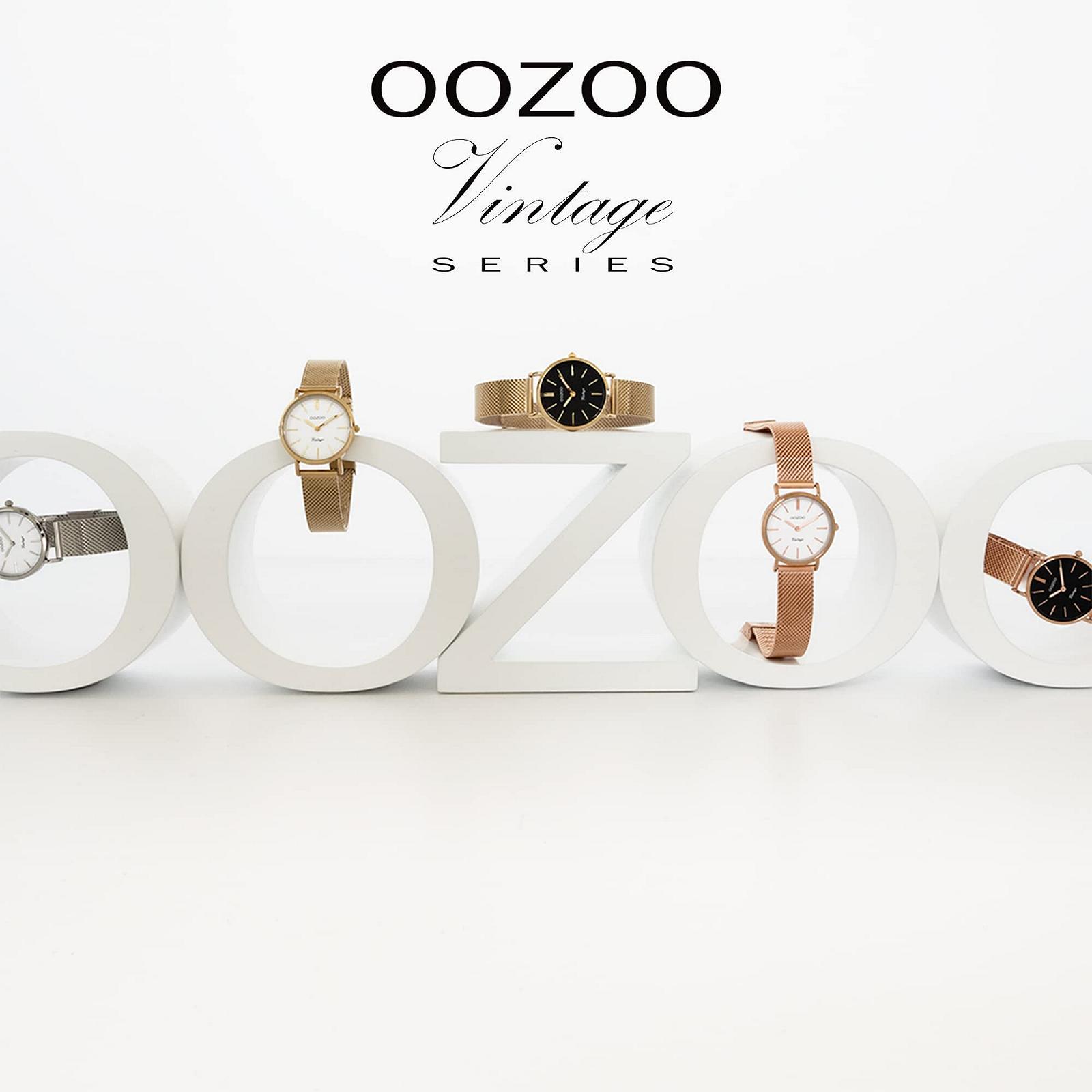 Часы Oozoo Vintage женские с сетчатым ремешком 14 мм, аналоговые, круглые, фото №5