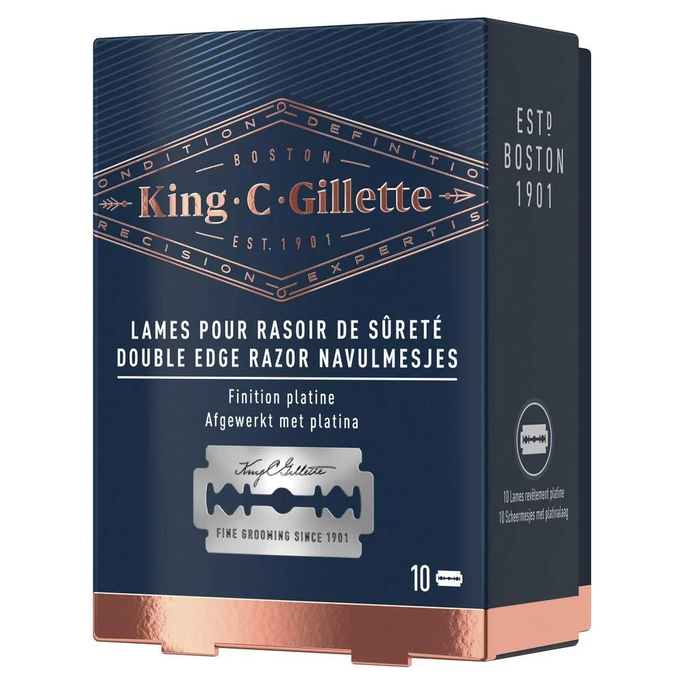 Сменные лезвия для бритвы King C. Gillette 10 шт., фото №7