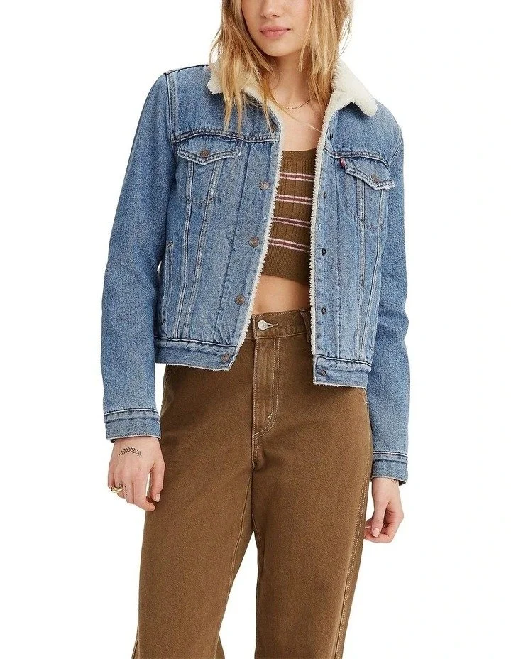 Жіноча джинсова куртка LEVIS ORIGINAL SHERPA TRUCKER Weekend Want - L, фото №1 Жіноча джинсова куртка LEVIS ORIGINAL SHERPA TRUCKER Weekend Want - L, фото №1