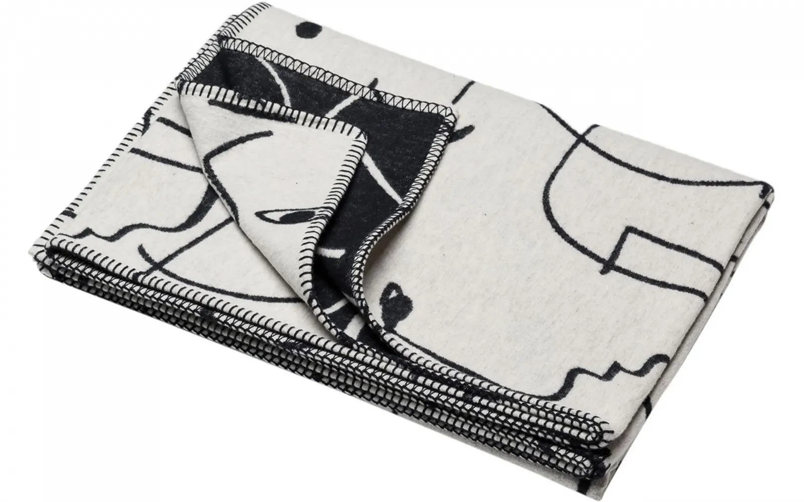 Покрывало David Fussenegger Sylt Faces 140 x 200 см Необработанный Белый, фото №2