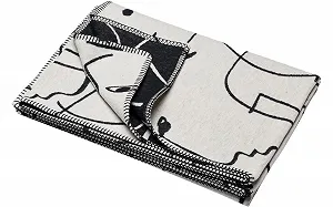 Покрывало David Fussenegger Sylt Faces 140 x 200 см Необработанный Белый synthetic.ua - Фото 1