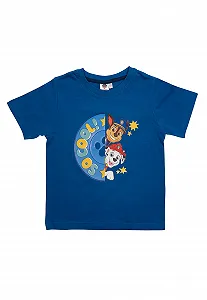 Пижама Paw Patrol So Cool для мальчиков, комплект: футболка с короткими рукавами и штаны, синяя synthetic.ua - Фото 1