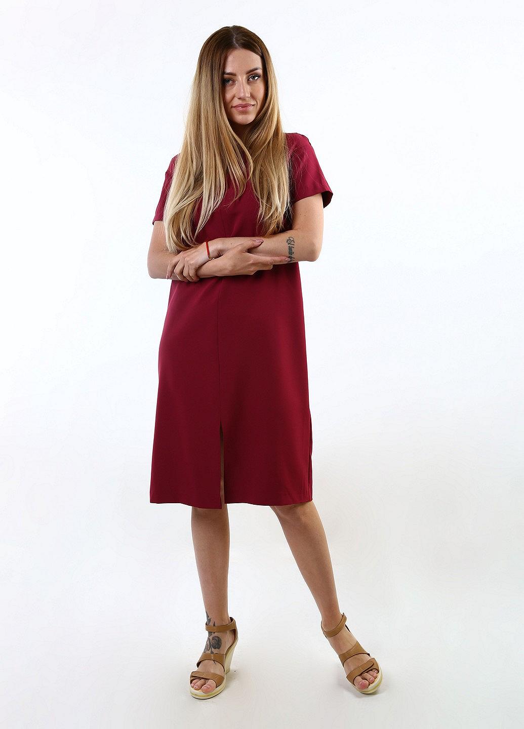 Платье inDresser M Малиновый (IN-F0218К009Д-Crimson), фото №2