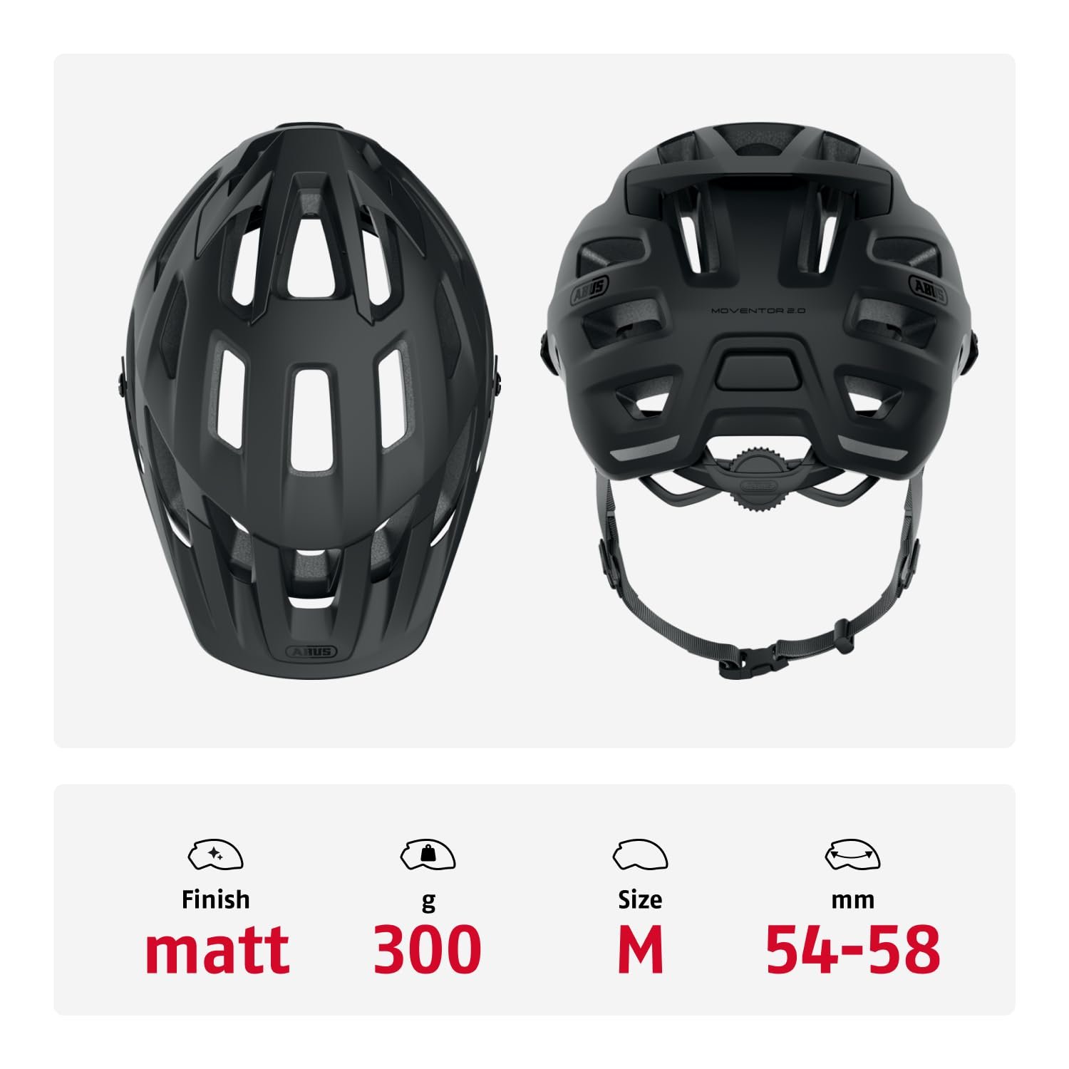 Шлем MTB ABUS Moventor 2.0 Характеристики Черный матовый, M, фото №3