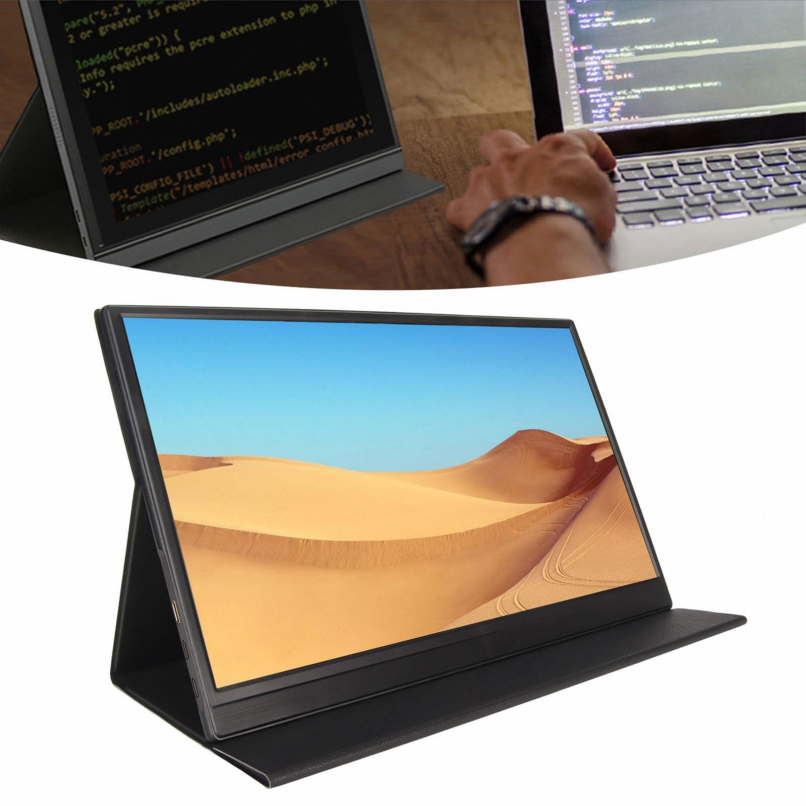 Портативний Монітор Garsent 15.6 Дюймів FHD 1080P IPS Екран для Ноутбука з Чохлом PU, Інтерфейсом USB Type C HD, Звуком на 360 Градусів, Легкий для Підключення, для Xbox, фото №7 Портативний Монітор Garsent 15.6 Дюймів FHD 1080P IPS Екран для Ноутбука з Чохлом PU, Інтерфейсом USB Type C HD, Звуком на 360 Градусів, Легкий для Підключення, для Xbox, фото №7