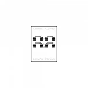 Комплект аксессуаров, тормозные колодки дисковые TRISCAN 8105 101635 передний мост - Фото 1