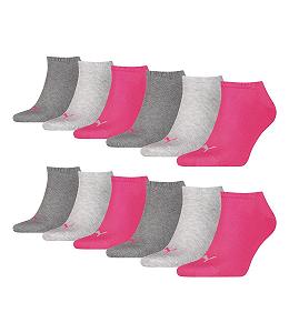 Чоловічі/Жіночі шкарпетки Puma Plain, набір 3 шт. (Puma Unisex Sneaker Plain 12p) - 656, розмір: 39-42 - Фото 1