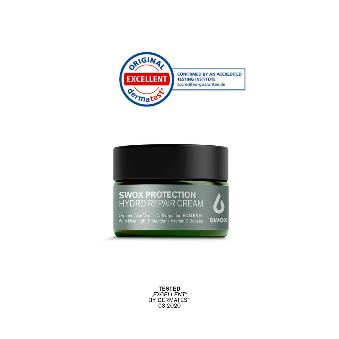 Денний крем SWOX Hydro Repair Cream з органічним алое вера, гіалуроновою кислотою та ектоїном 50 мл, фото №2